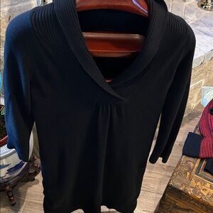 Calvin Klein Jeans Elegant Black Cowl Neck Sweater